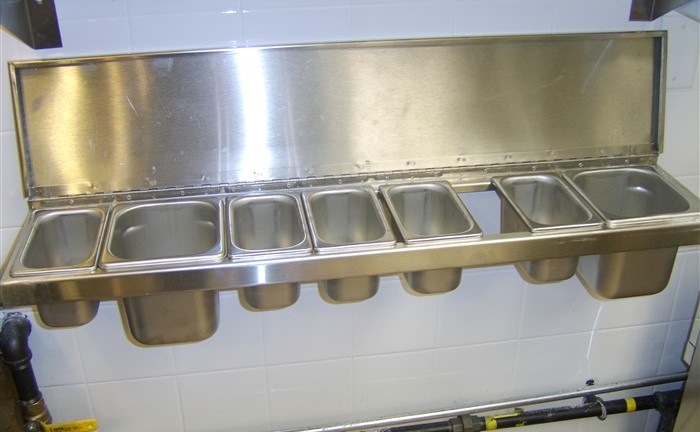 Custom Stainless Steel Condiment Station